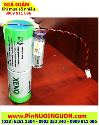 Xeno 2XL-205F Li-SOCl2 ; Pin nuôi nguồn PLC Xeno 2XL-205F Li-SOCl lithium 3.6v 38000mAh (2viên ghép đôi)